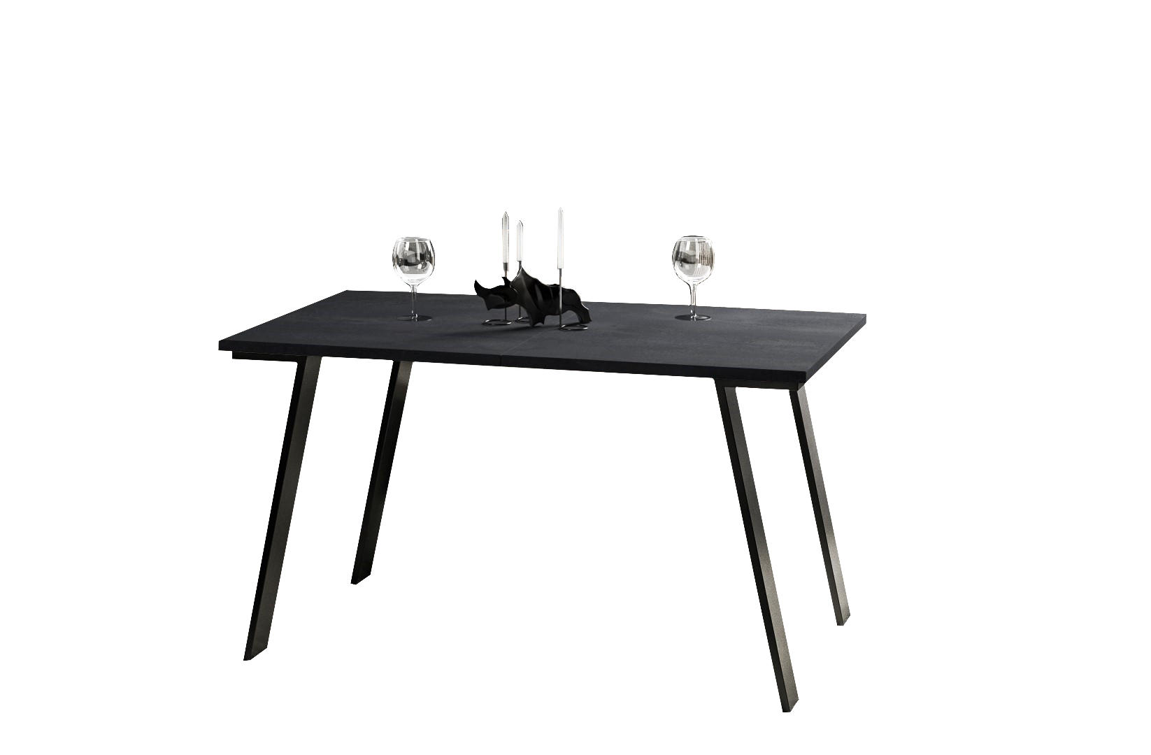 ESSTISCH Liwia ausziehbar bis 210 cm - Graphitfarben, Holzwerkstoff (130/80/76cm) - Endo-Moebel