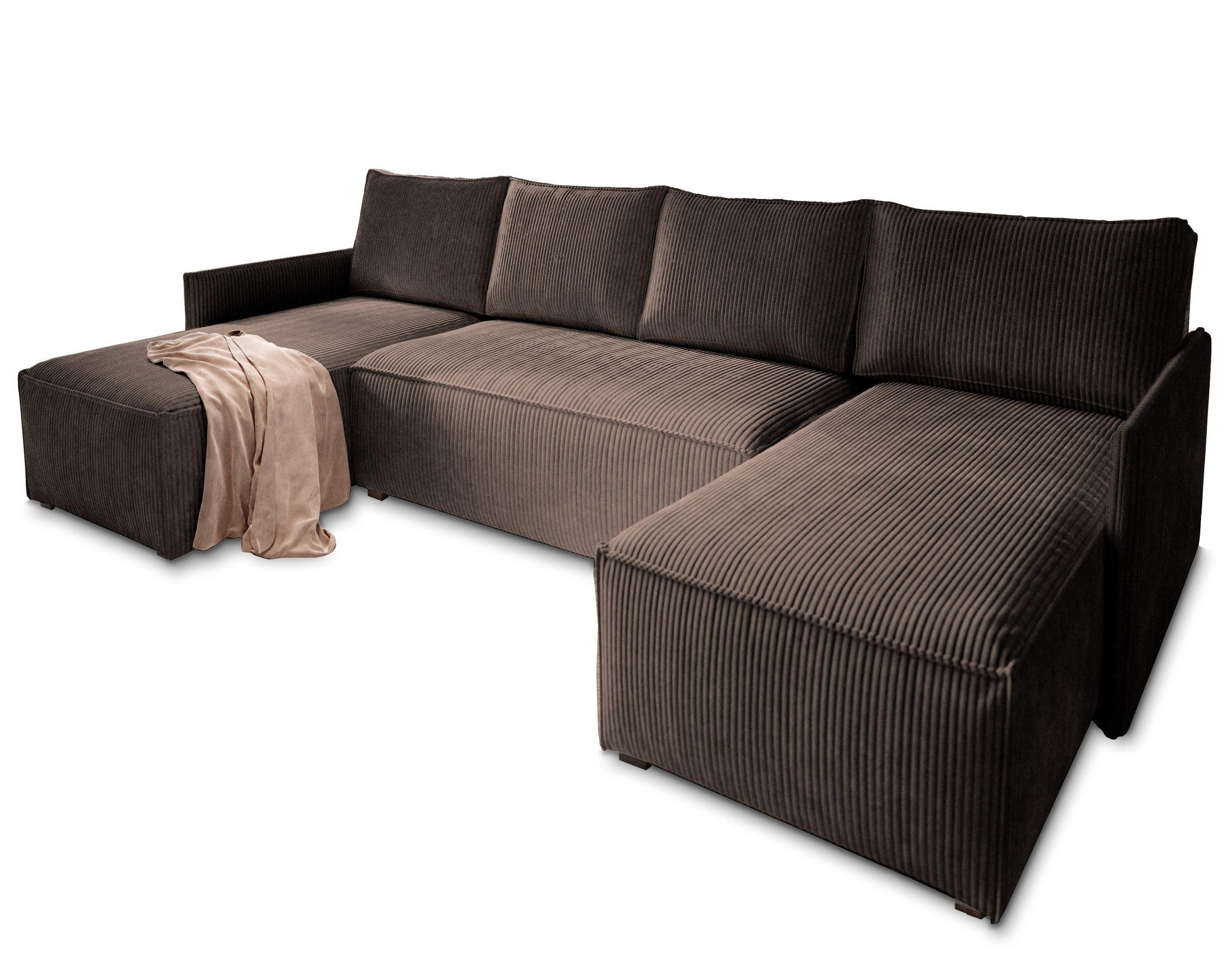 Braun/Grau, Holz/Kunststoff (271/140cm) - MASSENO