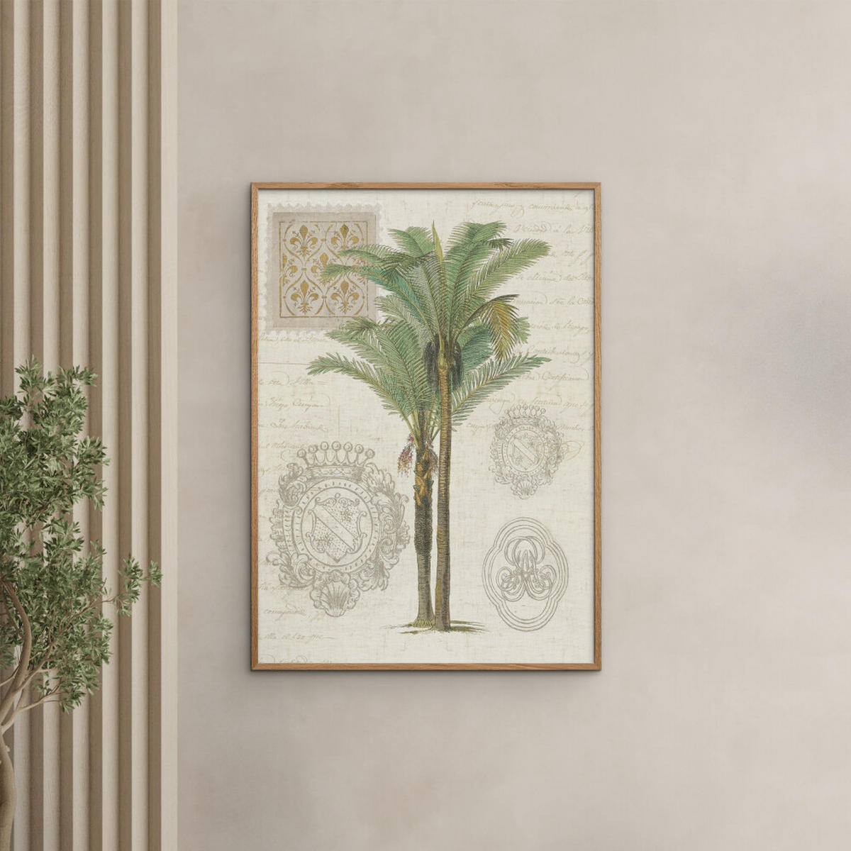 POSTER Wild Apple - Vintage Palm Study II - Grün, Papier (70/100/0.1cm) - Poster&Frame