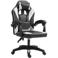 BÜROSTUHL Calyx Kunstleder schwarz/weiß - Schwarz, Metall (60/121/59cm) - TPFLiving