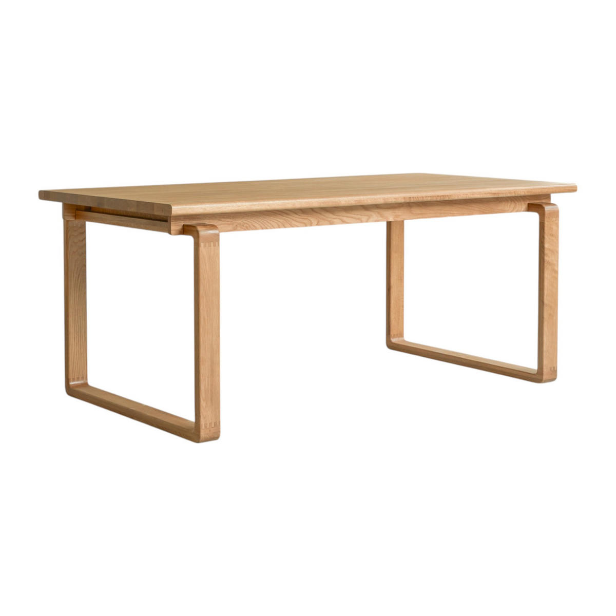 TISCH Sybille Natur aus Eiche - Naturfarben, Holz (95/180/76cm) - Tikamoon