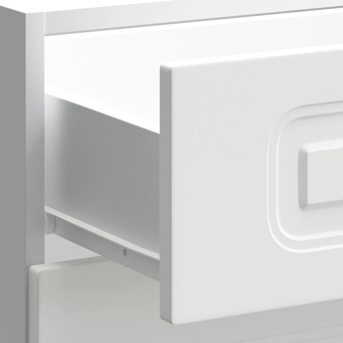 KÜCHENUNTERSCHRANK Kalmar mit 3 Schubladen 60/46/81,5 cm aus Holzwerkstoff Weiß - Weiß, Holz (60/81.5/46cm) - vidaXL