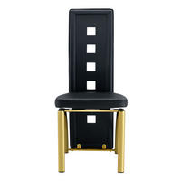 ESSZIMMERSTUHL PANG-K7N2D4 2er-Set Schwarz - Goldfarben, Metall (49/102.5/43cm) - PANGIVO