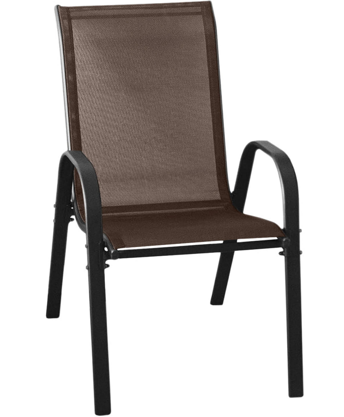 GARTENSTUHL set aus 4 stücken - Braun, Metall (56/91/54cm) - A2A Home