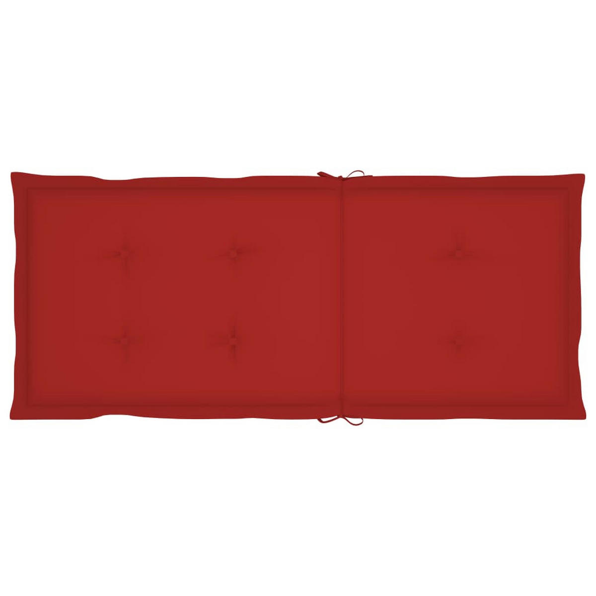 GARTEN-LIEGESTÜHLE 2er Set Mit Kissen Akazie Massivholz - Rot, Holz (57/111/69cm) - vidaXL