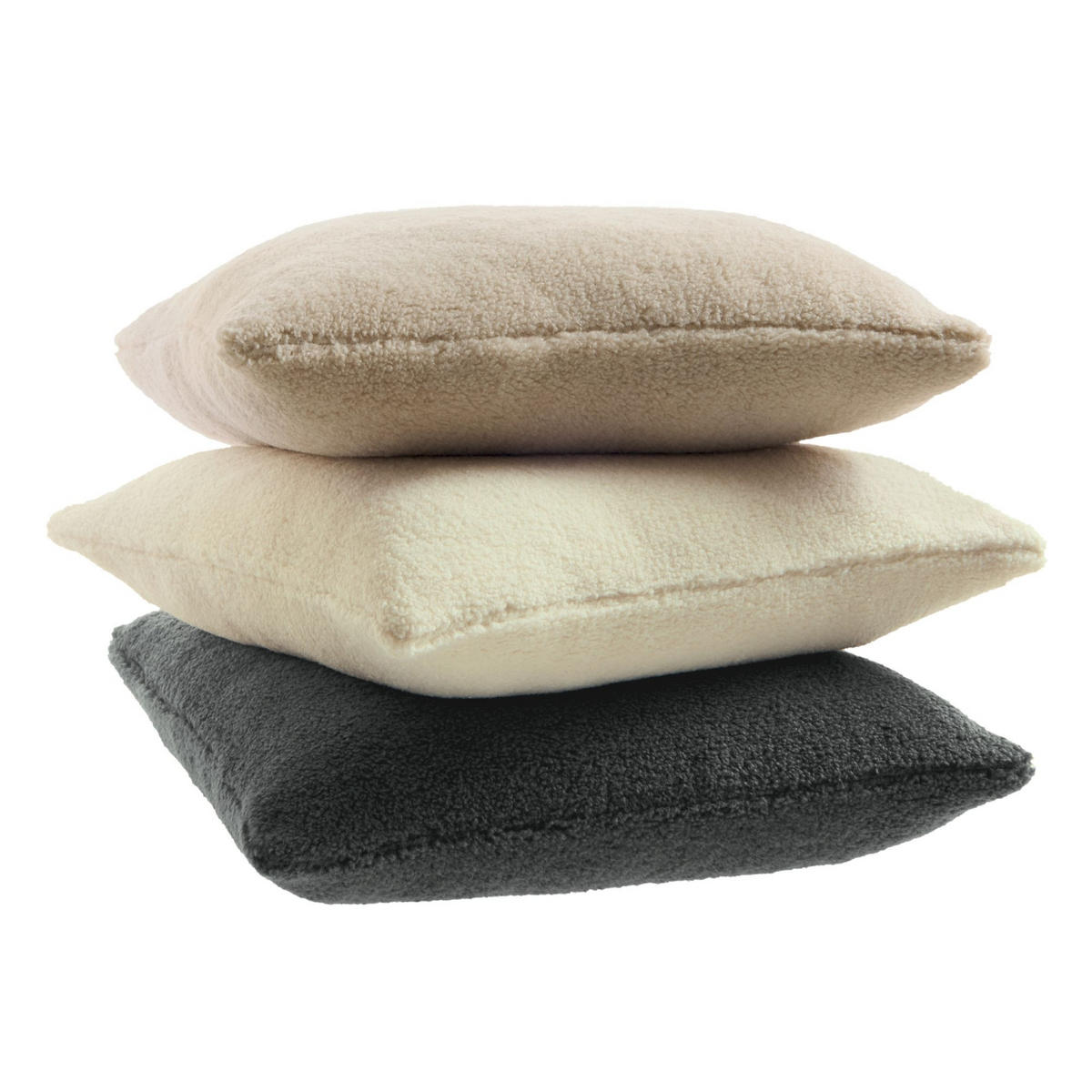 ZIERKISSENHÜLLE TEDDY - Beige, Textil (45/45cm) - Tom Tailor