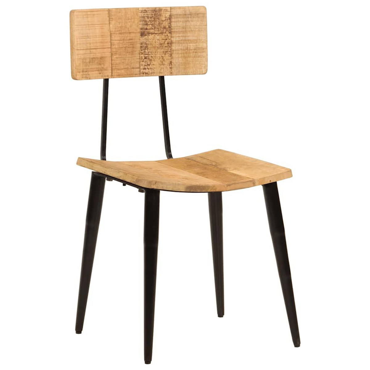 ESSZIMMERSTÜHLE 2Er Set 44/40/80 Cm Massivholz Mango - Braun, Holz (37/80/44cm) - vidaXL