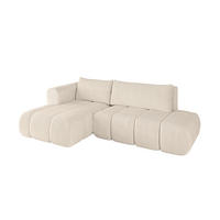 ECKSOFA Ottomane Links CLOUD-L 289x180x40 Beige Cord - Beige, Holzwerkstoff/Kunststoff (180/289cm) - ALTDECOR