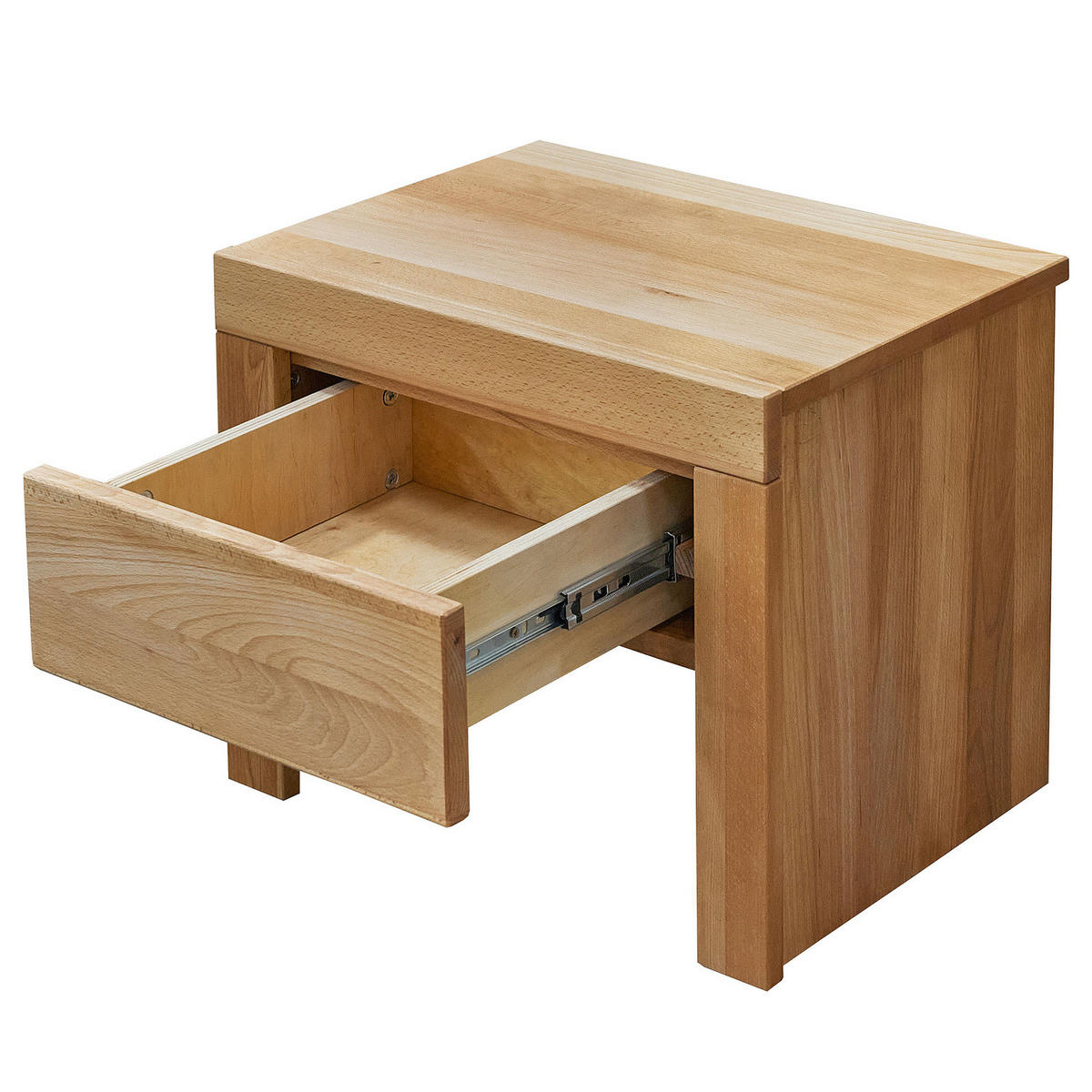 MASSIVE NACHTKOMMODE - Buche - Buchefarben, Holz (50/41/37cm) - home24
