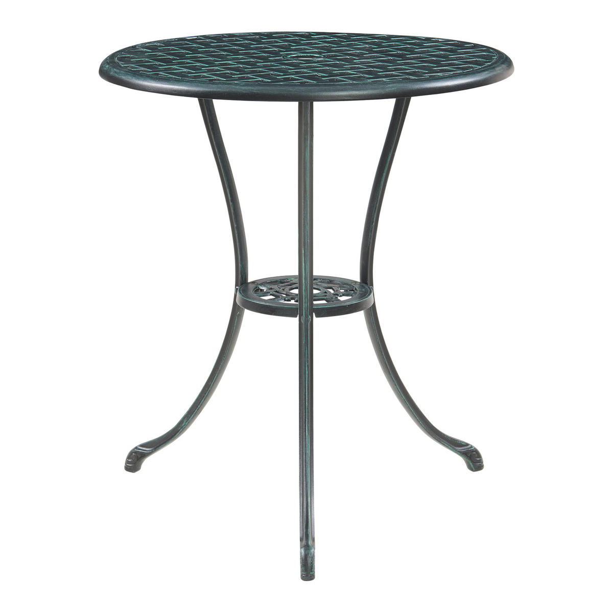 BISTRO-SET 3 TLG. Vena - Dunkelgrau/Grün, Metall - casa.pro