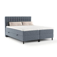 BOXBETT Divine Blau 160/200 cm - Blau/Schwarz, Holz/Holzwerkstoff (160/200cm) - Maison de Reve