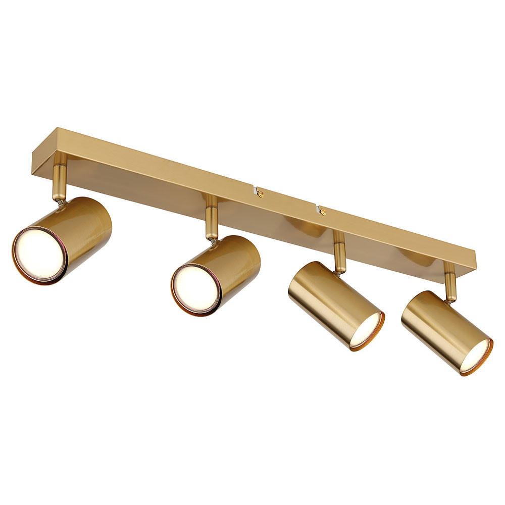 DECKENLEUCHTE Robby Gold Metall - Goldfarben, Metall (56/6/13cm) - Globo Lighting