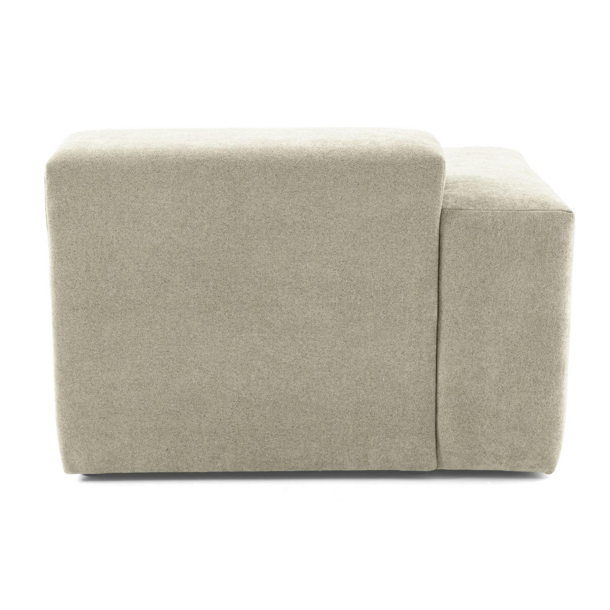 3-SITZER modulares Sofa HEAVEN SET 1 Rechts, Breite 255 cm Webstoff Olivgrün - Schwarz/Olivgrün, Holz/Kunststoff (102/71/255cm) - Muffo