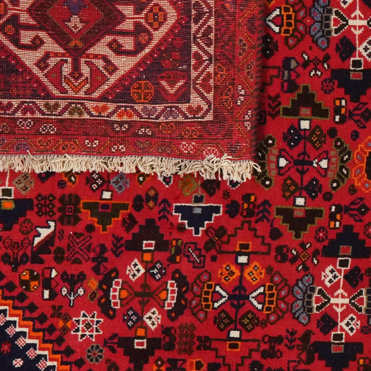 ORIENTTEPPICH handgeknüpft Gashgai Rot 290/167 cm Schurwolle - Rot, Textil (167/290cm) - Looma