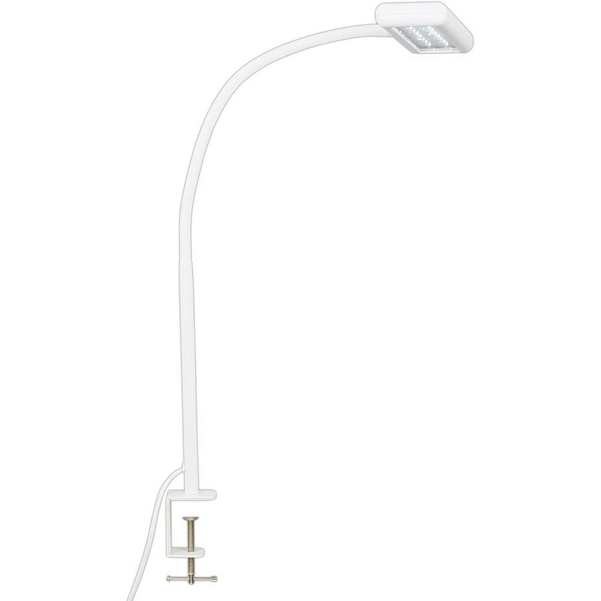 LED KLEMMLEUCHTE Weiß Flexibel verstellbar - Weiß, Metall (2.5/23/80.5cm) - Briloner