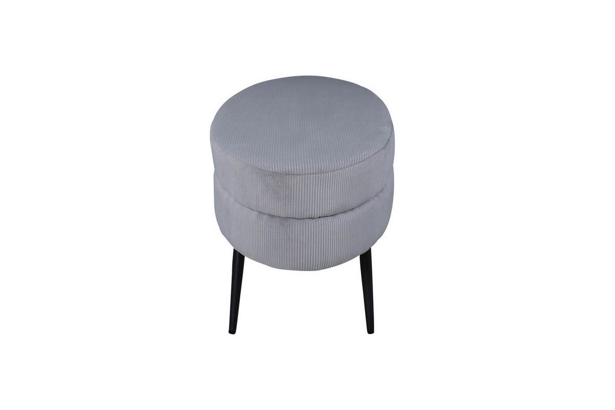 HOCKER schwarz grau - Grau, Holzwerkstoff (100/41/40cm) - ebuy24