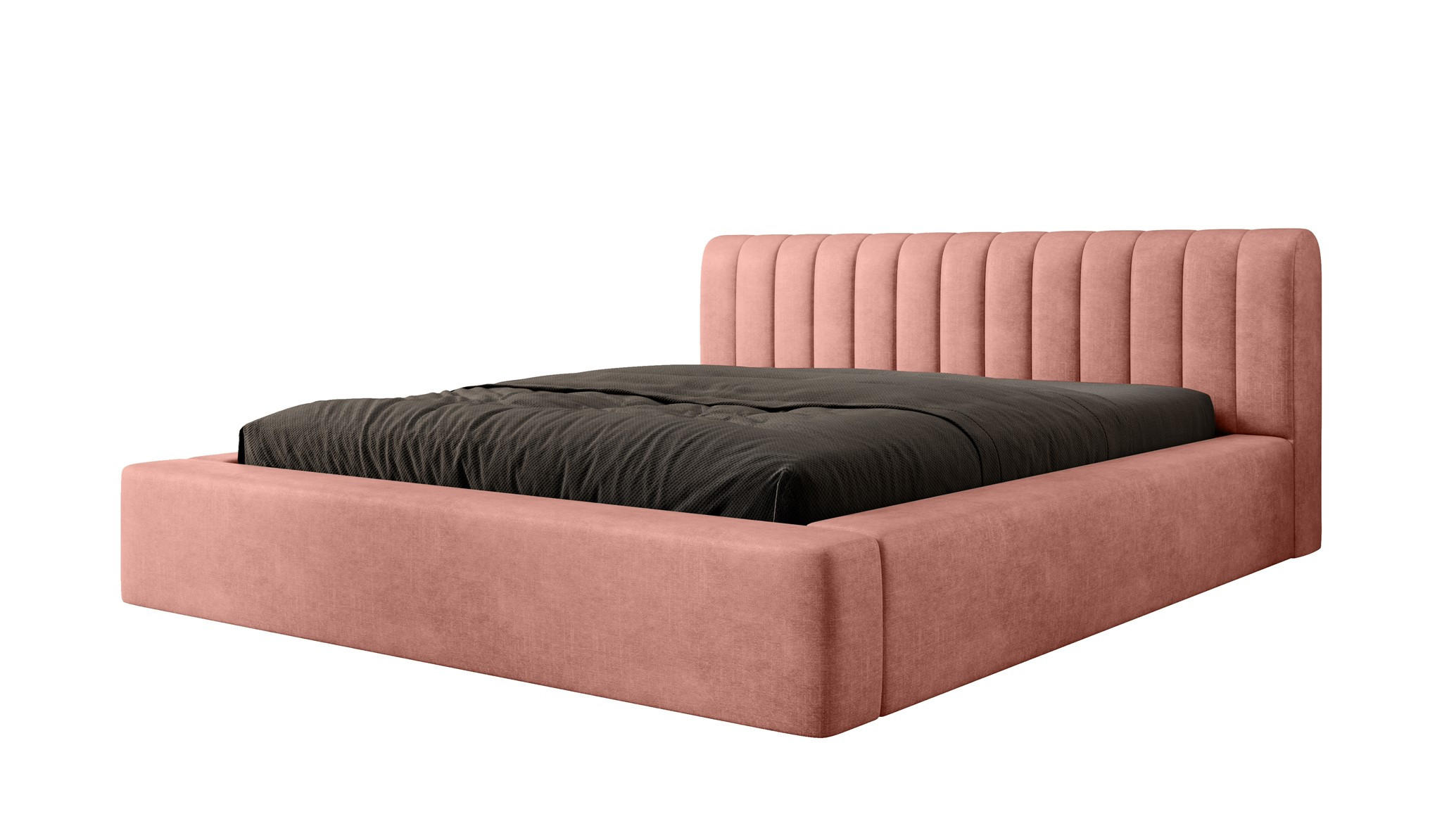 POLSTERBETT Peoria Stoff Macau - Rosa, Holzwerkstoff/Textil (180/200cm) - Fun Möbel