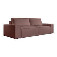 SCHLAFSOFA - 4 Personen - stoff - rosa Amelia - Pink, Textil (257/85/102cm) - Vente-Unique