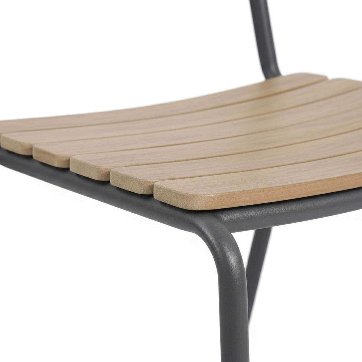 GARTENSTUHL, Anthrazitgrau - Grau, Metall (80/82/59cm) - Oviala