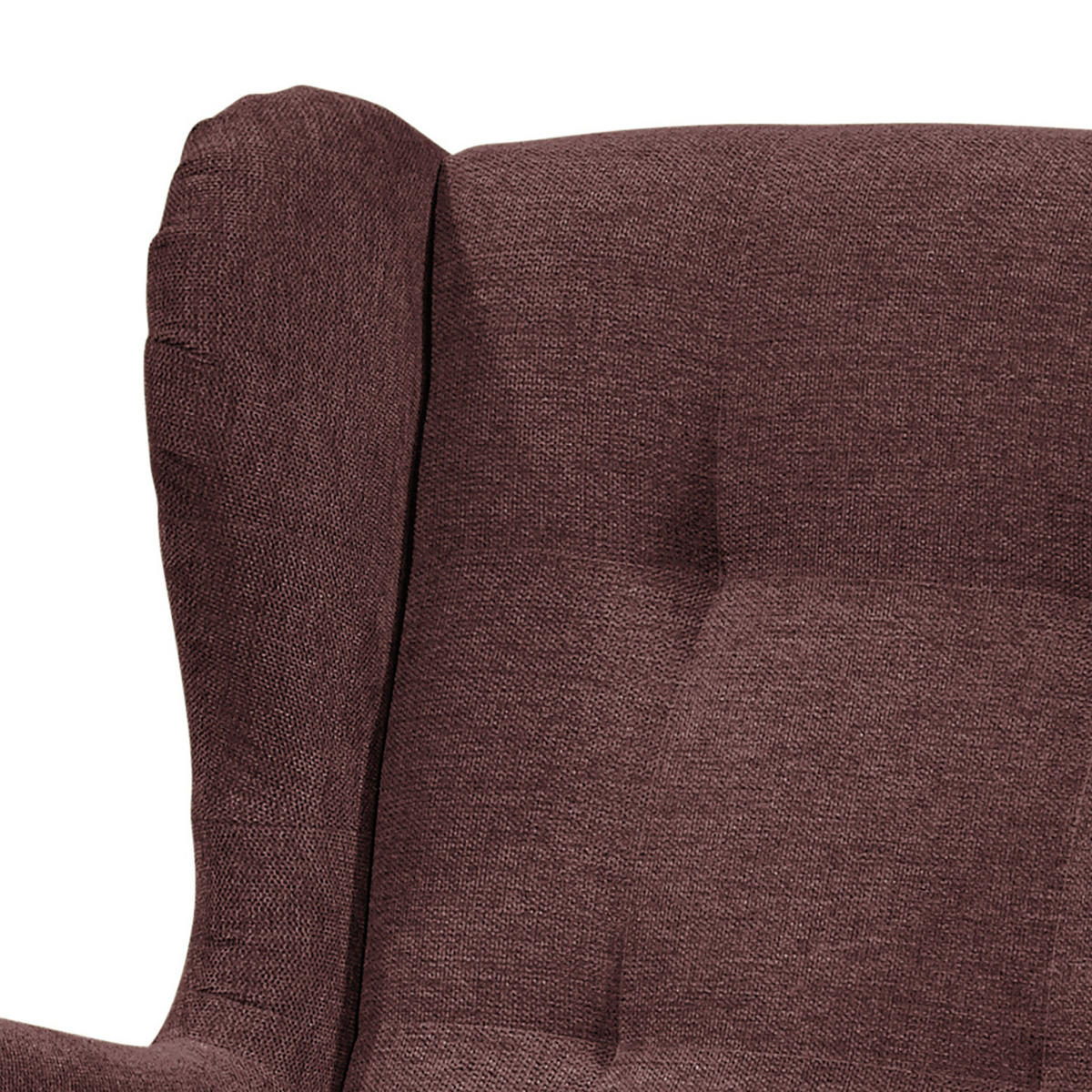 SESSEL - Aubergine/Schwarz, Holzwerkstoff/Buchenholz (78/102/98cm) - home24