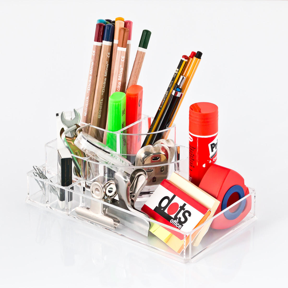 KOSMETIKORGANIZER - Transparent, Kunststoff (22.5/12.5/8cm) - bremermann