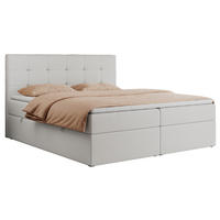 BOXBETT CENTO 120/200 Weiß Kunstleder - H4 - Weiß, Holz/Textil (120/200cm) - MKS