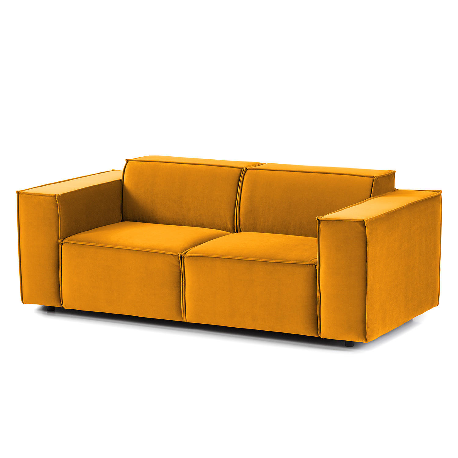 2-SITZER SOFA - Gelb, Textil (189/70/96cm) - home24