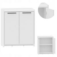 KOMMODE ALTIVO COM 70 2D Weiß 68,8/35,9/80,6 cm - Weiß, Holzwerkstoff (68.8/80.6/35.9cm) - Matkam Möbel