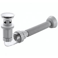 WASCHBECKEN-SIPHON Klik-klak Universal Rea Flow Chrome - Chromfarben, Metall (6.3/8.2/93cm) - REA