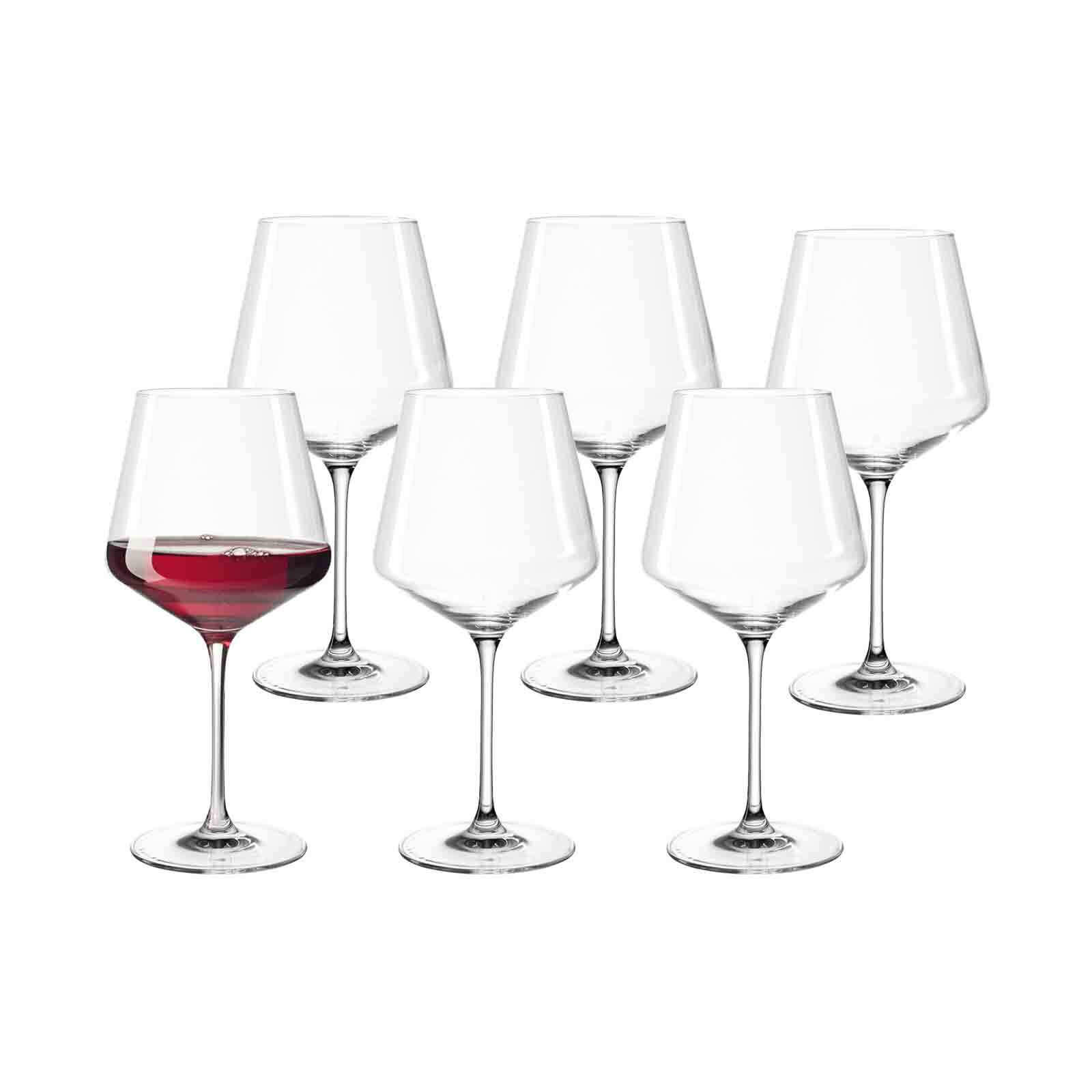 BURGUNDERGLÄSER Puccini transparent 730 ml 6er Set - Transparent, Glas (0.73L) - Leonardo Living