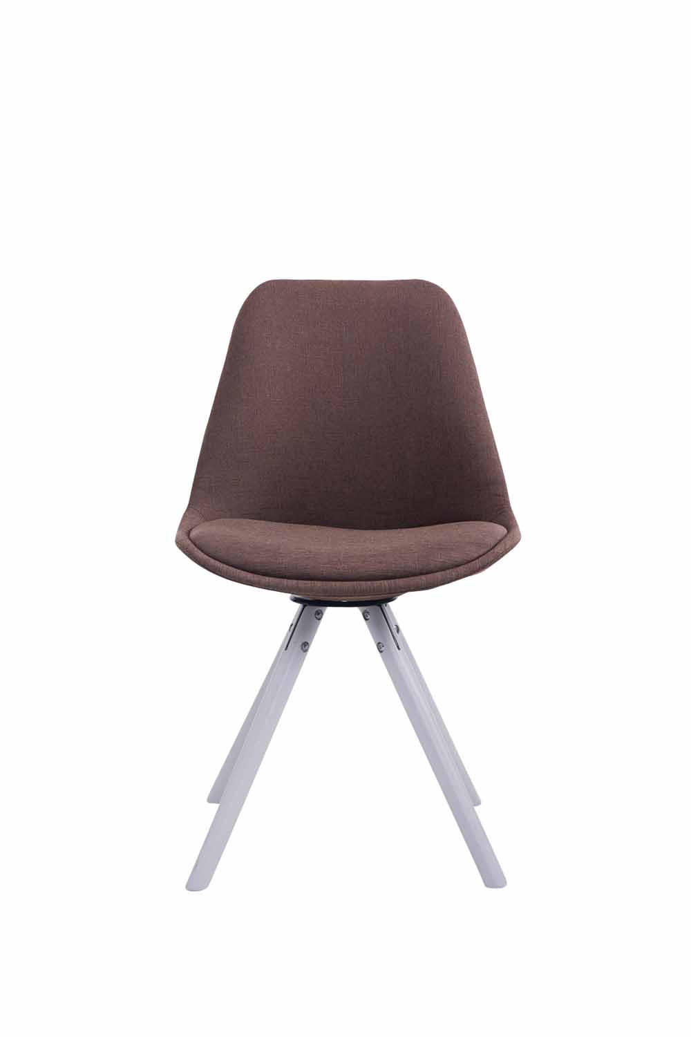 Thumbnail - TPFLiving Besucherstuhl, Braun, Textil, 48x83x56 cm, Arbeitszimmer, Besucherstühle