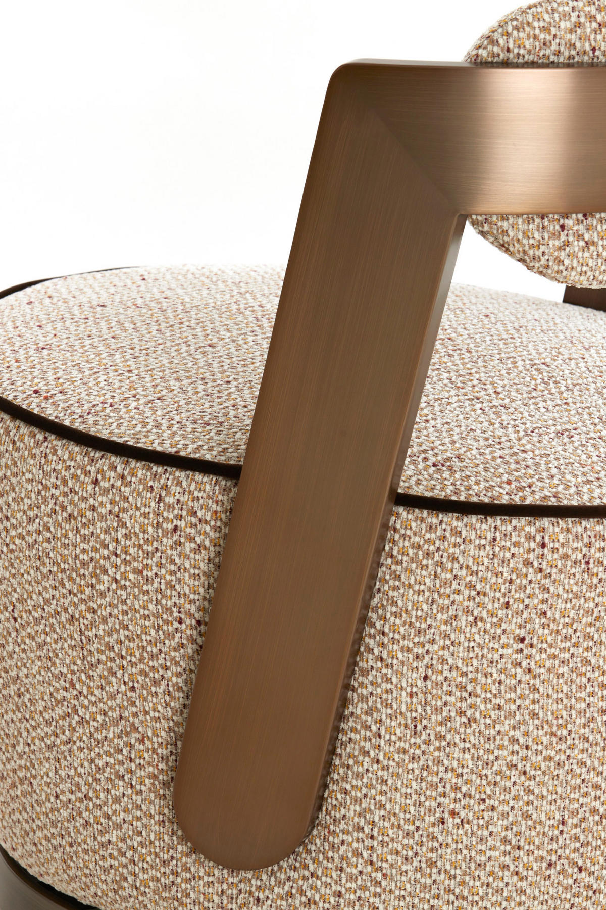 SESSEL Kemena Braun 68/65/77 cm - Braun, Textil (68/77/65cm) - Light & Living