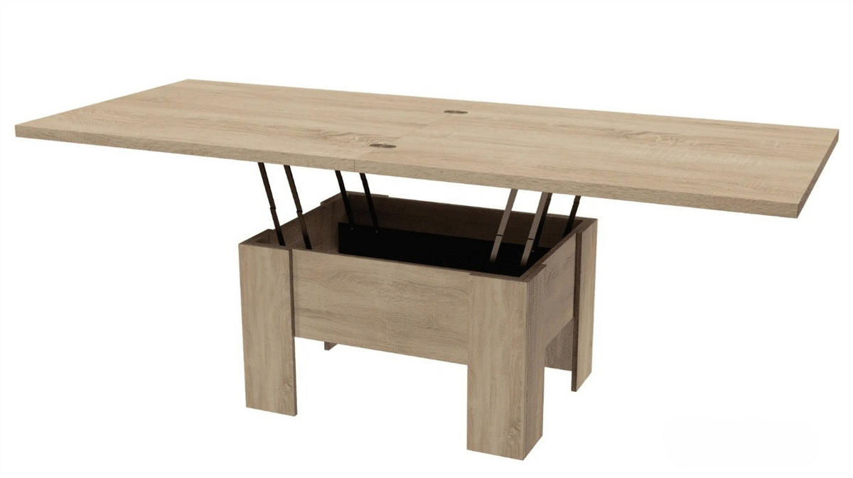 ESSTISCH ROKAR Ausziehbar 100 - 200 / 80 x 78 cm - Eichefarben/Sonoma Eiche, Holz (100/80/78cm) - MASSENO