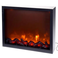 ELEKTRISCHER KAMIN LED 41/35 cm - Schwarz, Kunststoff (11/35/41cm) - Home Styling Collection