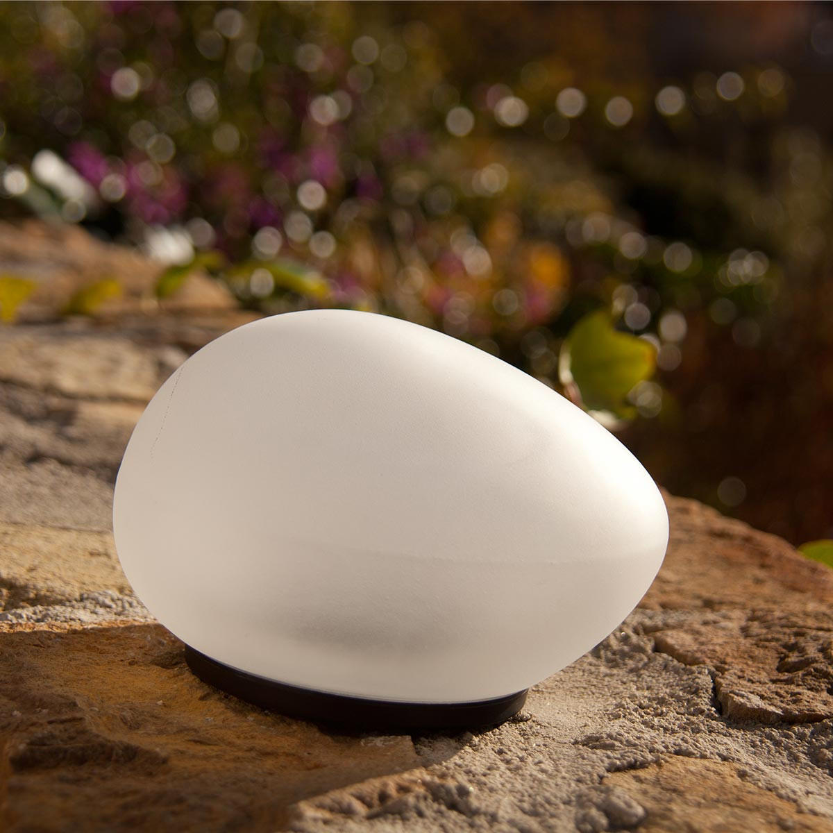 SOLAR-GESTEIN-LAMPE SOLENZARA transparent - Transparent, Glas (16/16/11cm) - Lumisky