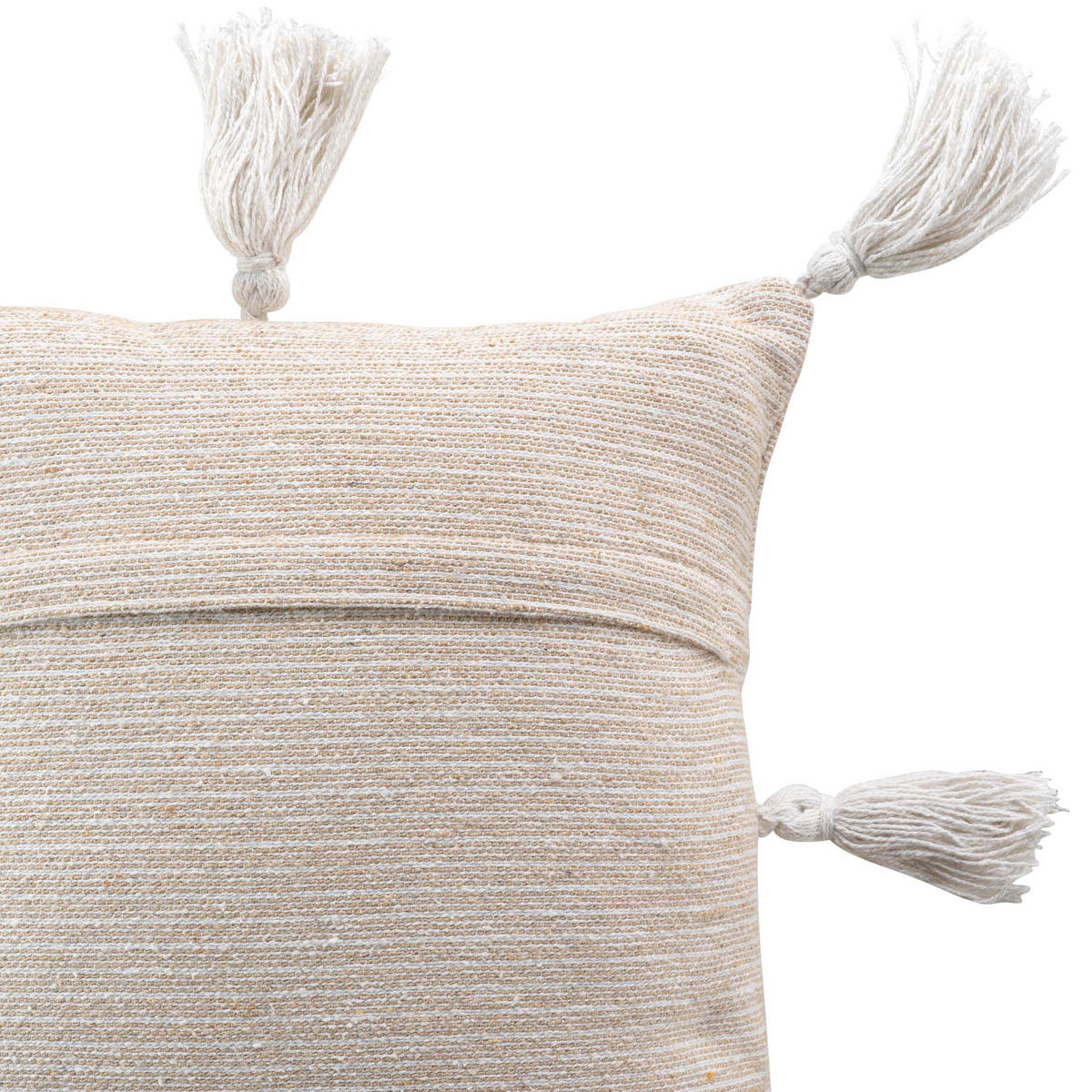 KISSENBEZUG Baumwolle Ines 40/40 cm - Beige, Naturmaterialen (40/40cm) - Douceur d´intérieur