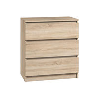 KOMMODE bella3 - Sonoma Eiche, Holzwerkstoff (70/76/35cm) - roe furniture