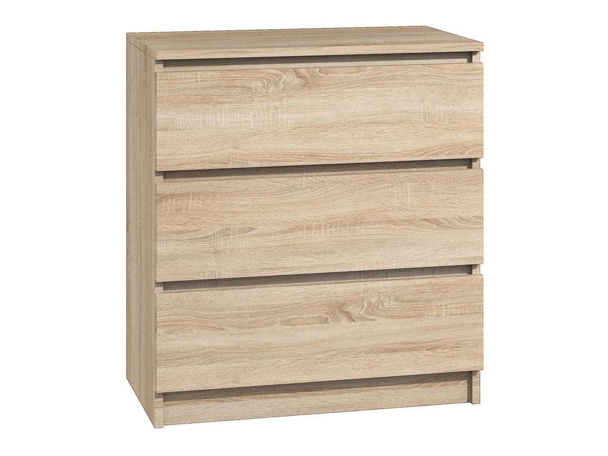 KOMMODE bella3 - Sonoma Eiche, Holzwerkstoff (70/76/35cm) - roe furniture
