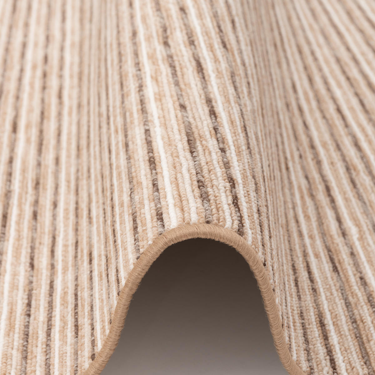 STREIFENBERBER TEPPICH MARTA - Beige, Textil (80/200cm) - Snapstyle