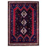 ORIENTTEPPICH handgeknüpft Afshar Blau 230/161 cm Schurwolle - Blau, Textil (161/230cm) - Looma