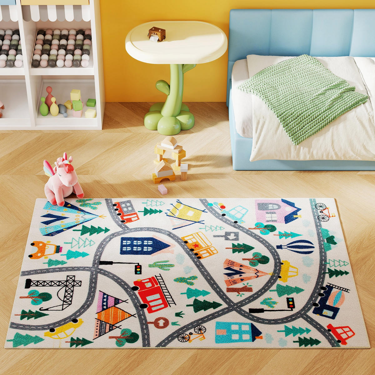 TEPPICH DE-08824 Bunt - Multicolor, Textil (120/160cm) - ComfortXL