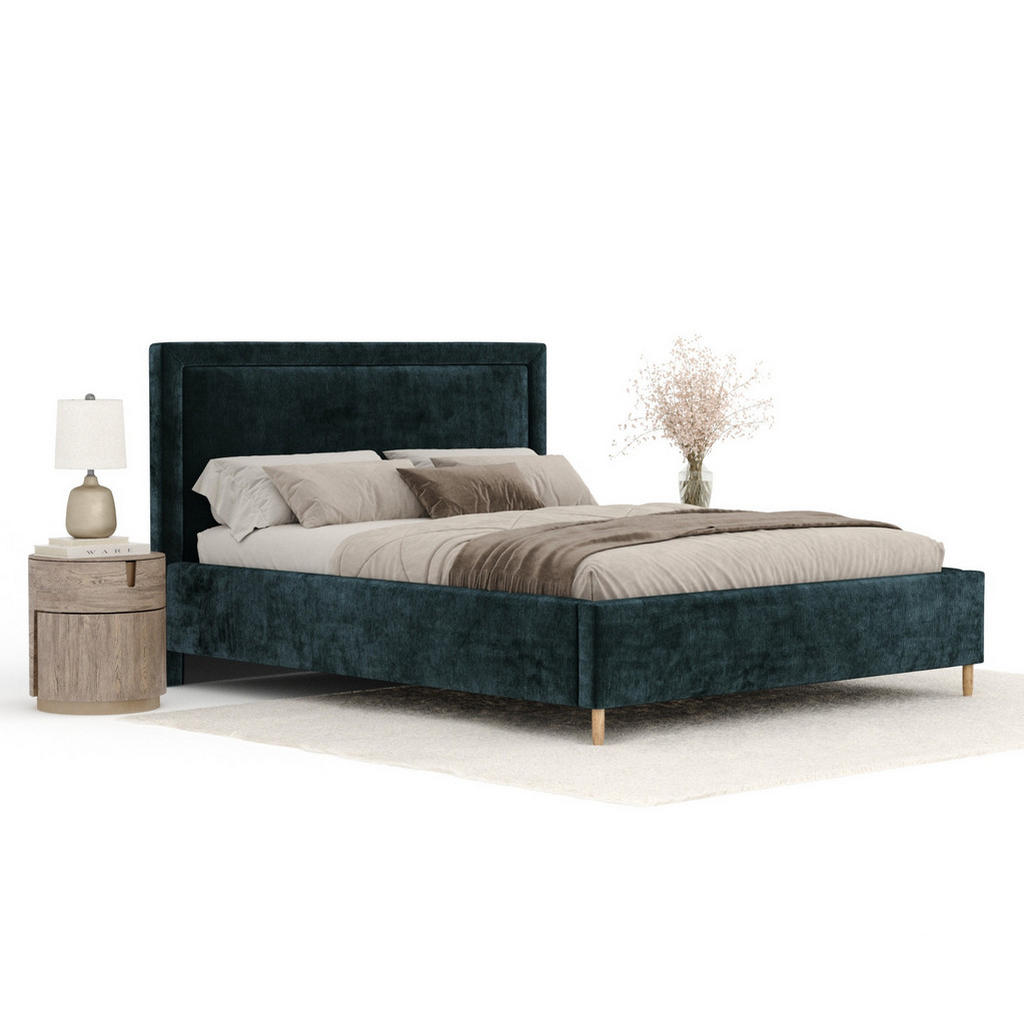 Thumbnail - Maison de Reve Polsterbett, Türkis, Textil, Buche, Kiefer, 180x200 cm, Oeko-Tex® Standard 100, FSC 100%, Made in EU, Sch...