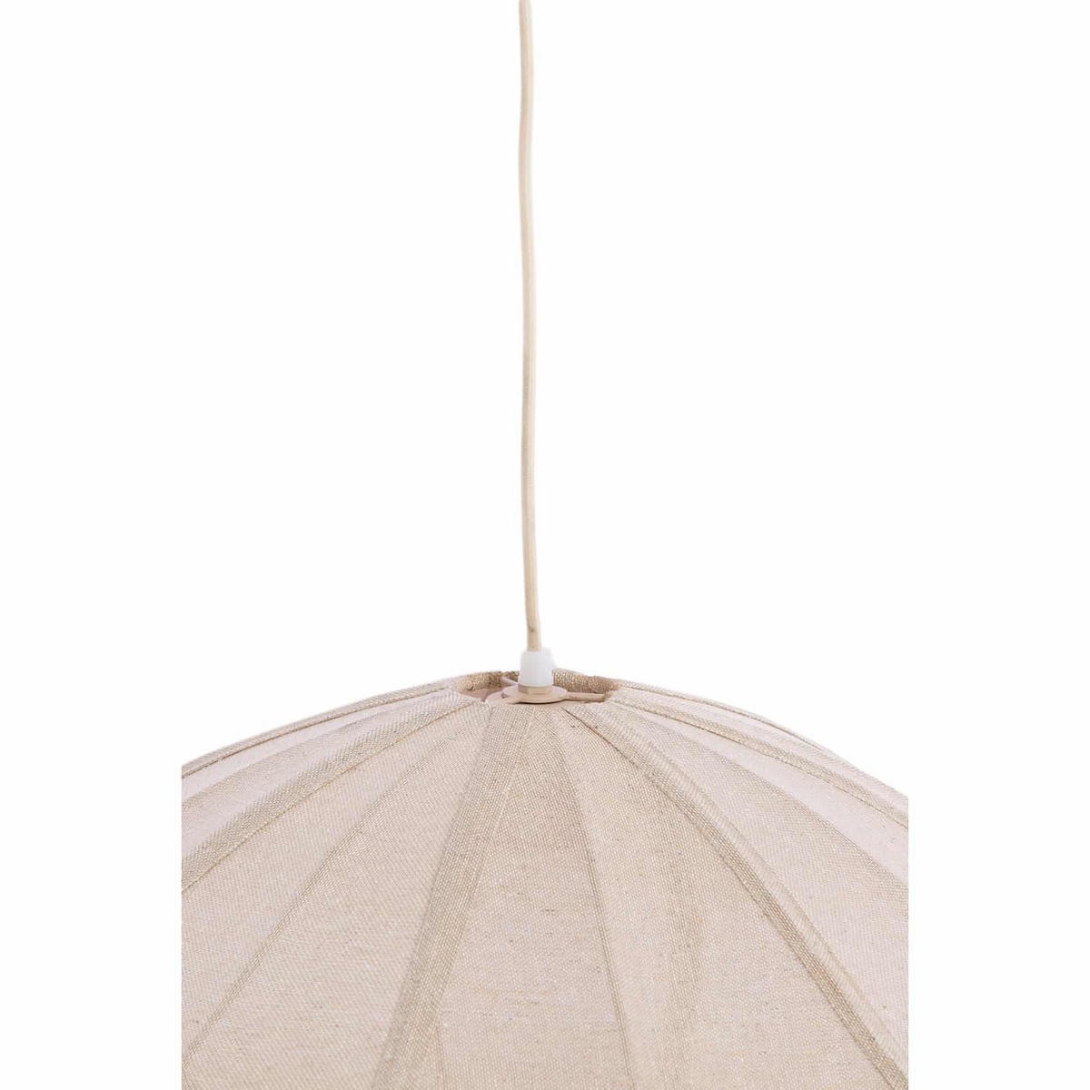 HÄNGELAMPE Cesano Weiß 50/50/20 cm - Weiß, Textil (50/50/20cm) - Light & Living