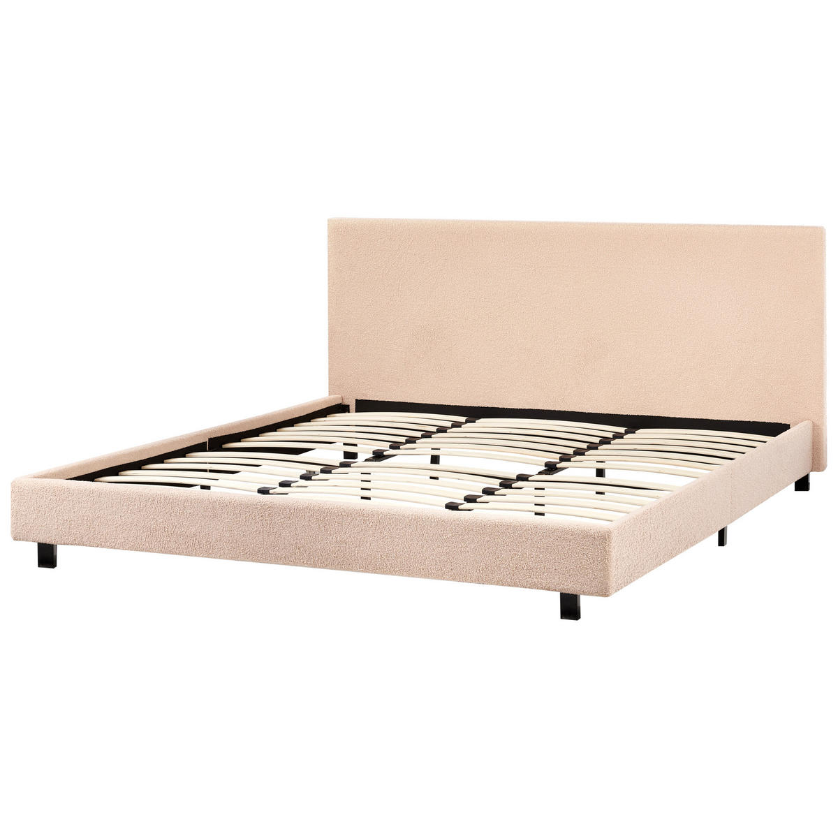 POLSTERBETT mit Lattenrost 180x200 cm Beige Albi - Beige, Textil (180/200cm) - Beliani