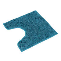 BADEMATTE MIT WC AUSCHNITT PARIS - Petrol, Textil (45/45cm) - WohnDirect