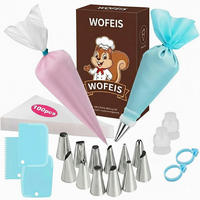 SPRITZBEUTEL-SET 102-teilig mit 12 Dekorationsspitzen - Blau, Kunststoff (1/1/30.5cm)