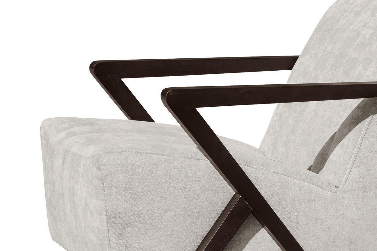 SESSEL LEBRON, ecru - Ecru, Holzwerkstoff/Textil (65/82/79cm) - Courtois Laville