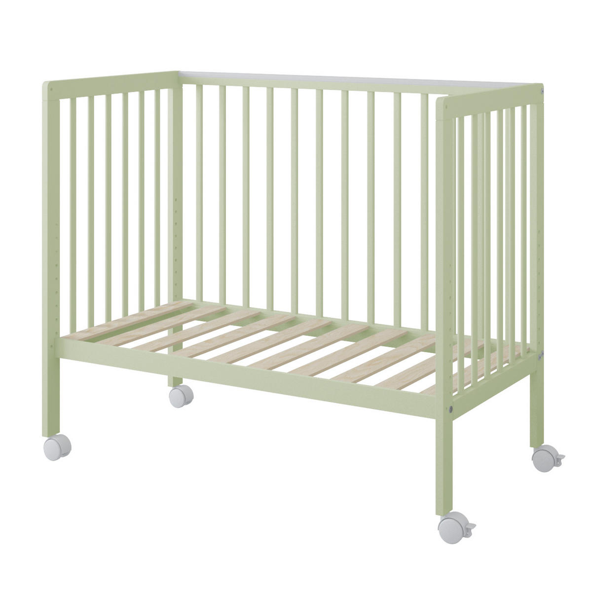 BEISTELLBETT BeNino - Mintgrün, Holzwerkstoff (50/100cm) - kiki design