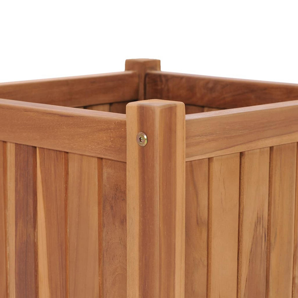 HOCHBEET 50x50x50 cm Massivholz Teak - Braun, Holz (50/50/50cm) - furnicato