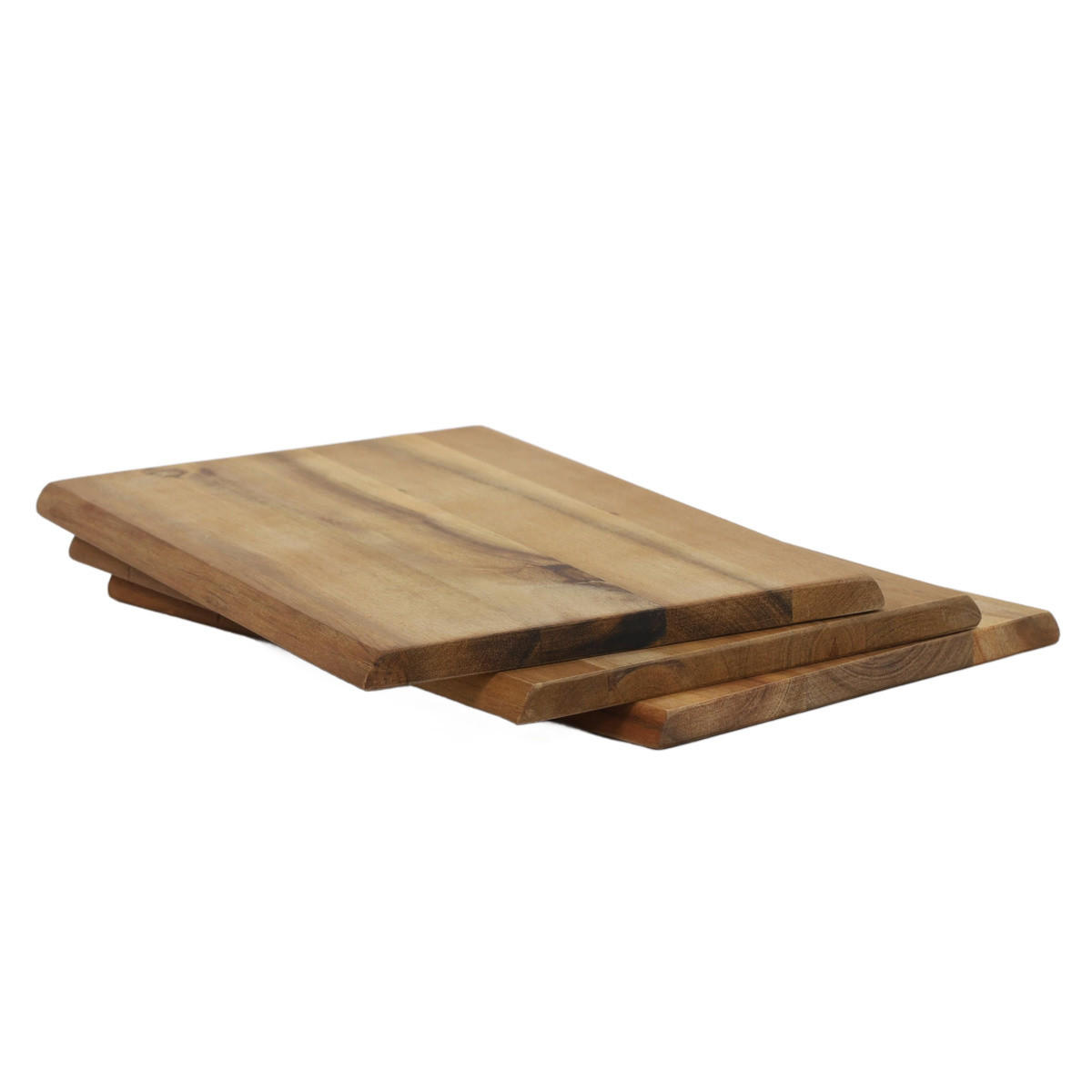SERVIERBRETTER 3er-Set 23/15/3 cm - Braun, Holz (15/23cm) - Kesper